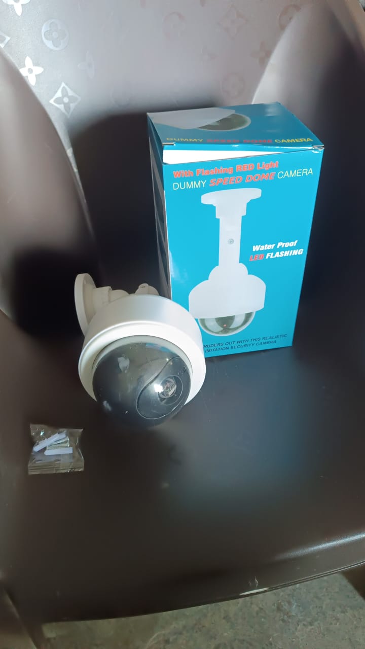 Fake / Dummy Camera CCTV, with Flashing Red LED Light (1 Pc / Battery Not Included)