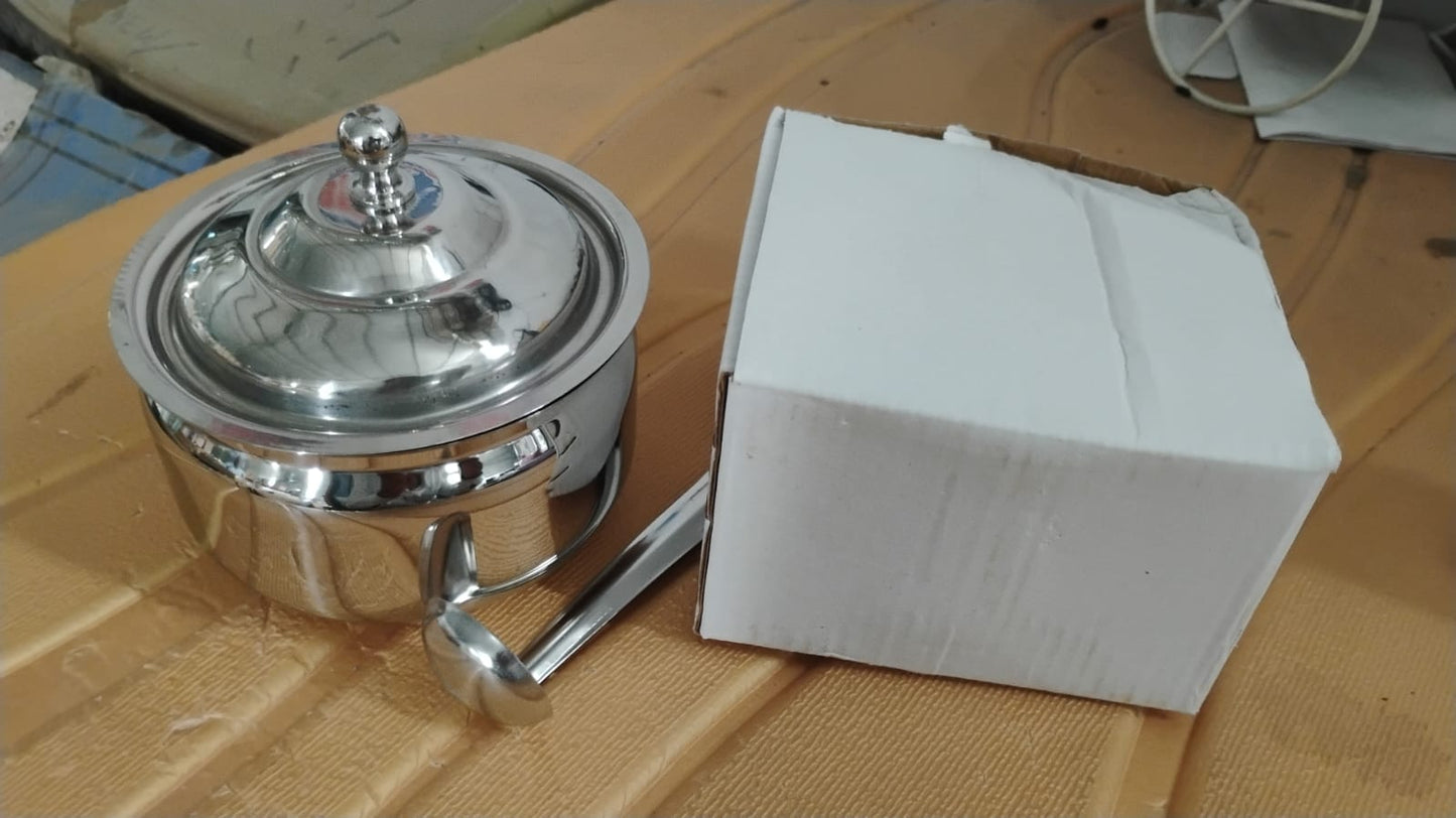 Premium Stainless Steel Ghee Pot (1 Set)